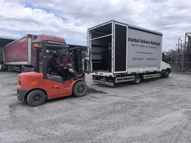 İstanbul Ankara Nakliyat forklift kamyon yükleme